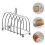Breakfast Bread Slice Storage Rack Kitchen Countertop Silver 2