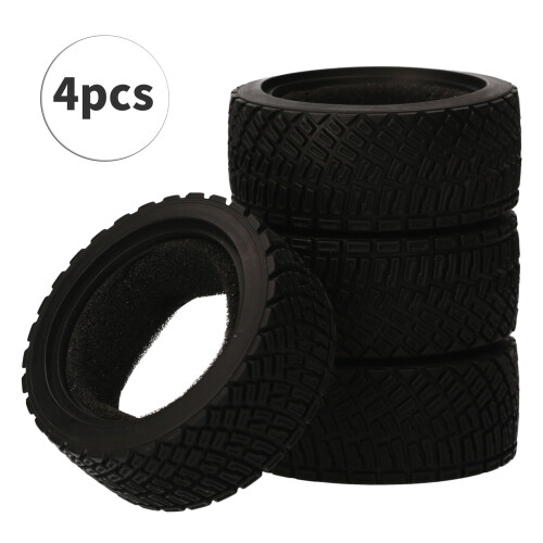 AUSTAR AX-8006 4PCS 65*25MM Rubber Tires for 1/10 2