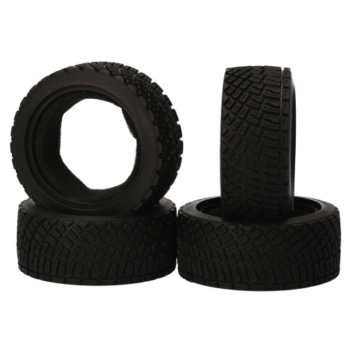 AUSTAR AX-8006 4PCS 65*25MM Rubber Tires for 1/10 1