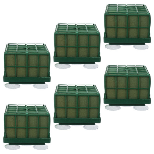 6Pièces Support Floral Vert Éponge Plastique Pour Mariage