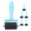 6Pcs Blue Rubber Printmaking Ink Rollers Child-Friendly Art Brayers 10