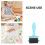 6Pcs Blue Rubber Printmaking Ink Rollers Child-Friendly Art Brayers 9