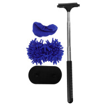 1Set Retractable Handle Car Washing Brush for Windshield Fog Removal