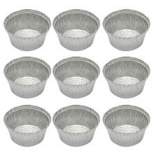 20pcs 285ml Round Tin Foil Bowl Grill Tray Pie Pans
