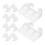 Cabinet Drawer Track Guide Plastic White 10pcs 5