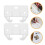 Cabinet Drawer Track Guide Plastic White 10pcs 6