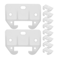 Cabinet Drawer Track Guide Plastic White 10pcs