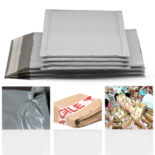 50 Pcs Bubble Envelope Bag Mailers Postal With Seal Adhesive