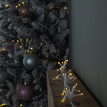 18.7m 750 LED TreeBrights Christmas String Lights with Timer in Warm White on Clear Cable