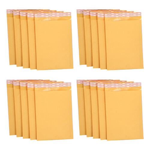 50pcs Bubble Bag Yellow Paper Waterproof For School Use