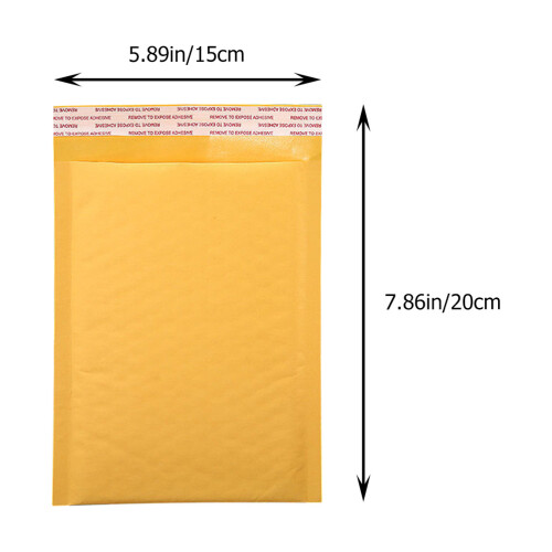 50pcs Bubble Bag Yellow Paper Waterproof For School Use 1