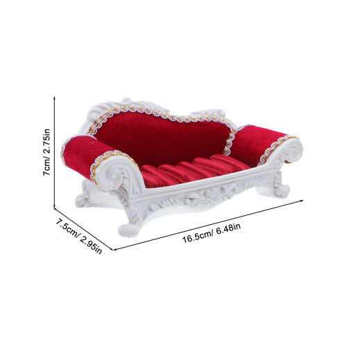 1Stroter Schmuckständer Sofa-Förmig Resin Ring Und Ohr Organizer 1