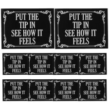 Tips Stickers Food Container Labels Do Not Flush Sign For Bathroom