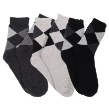 3 Pairs Thickened Wool Cotton Socks Male Man Men Cashmere Mens Sports