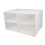 4Pcs White Waterproof Plastic Shoe Storage Boxes with Transparent Lid 7