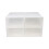 4Pcs White Waterproof Plastic Shoe Storage Boxes with Transparent Lid 8