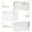 4Pcs White Waterproof Plastic Shoe Storage Boxes with Transparent Lid 11