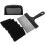 Practical Sponge Brush Set Black 1 Set 5.89x3.54x3.54in 6