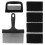 Practical Sponge Brush Set Black 1 Set 5.89x3.54x3.54in 4