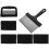 Practical Sponge Brush Set Black 1 Set 5.89x3.54x3.54in 3