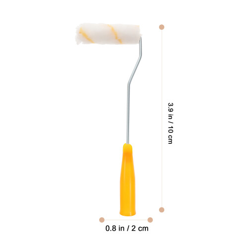 ensemble rouleaux 4 pouces avec brosse pour mur 1