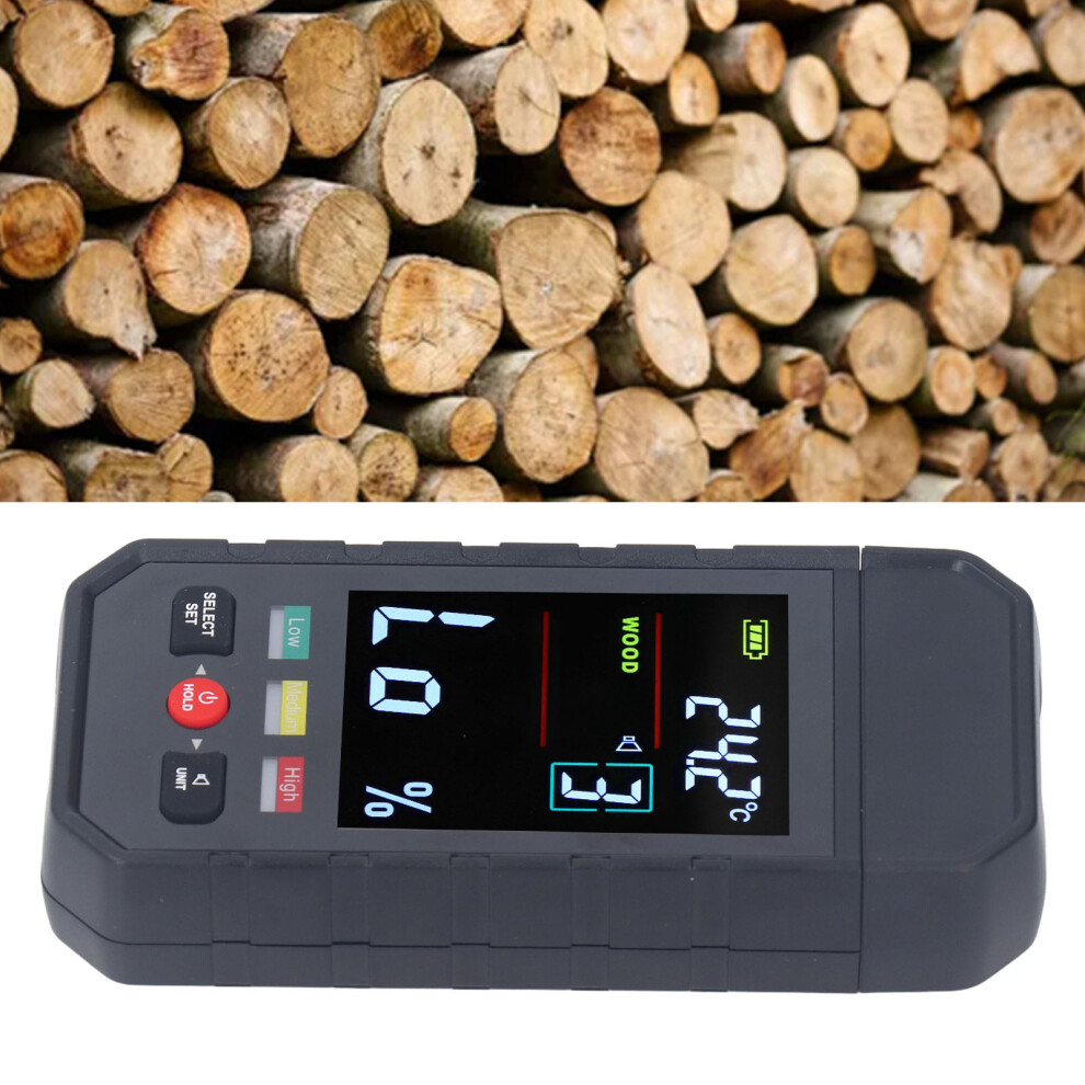 Digital Wood Moisture Meter Pin Type Lcd Display, 130Mm Probe 3221349367037