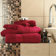 (Wine, 1 x Bath Towel) Egyptian Cotton Luxurious Premium  Hotel Quality Super Soft Thick & Absorbent 700GSM MIAMI Hand Towel Bath Sheet Bath Towel Christmas Gift N