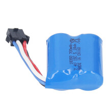 7.4V 700mAh Lithium Polymer RC Boat Battery 15C SM 4P Plug