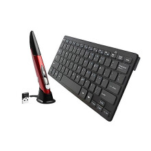 Per Km808 24ghz Tastiera multimediale wireless Mouse con penna ottica wireless con ricevitore USB impostato per Co
