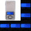 High Accuracy Digital Pocket Scale 0.01g 100g Blue Backlight 11