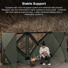 Camping Windbreak Stove Windscreen Beach Picnic