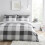 (Script Silver, Double) Printed Duvet Cover Set Material Polycotton Single Double King Size 4