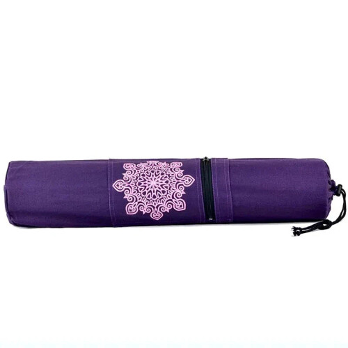 Canvas Cotton Yoga Mat Tote Bag with Adjustable Strap 1