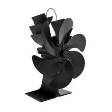 Mini Fireplace Fan 6Blades Heat Powered Stove Fan Wood Log