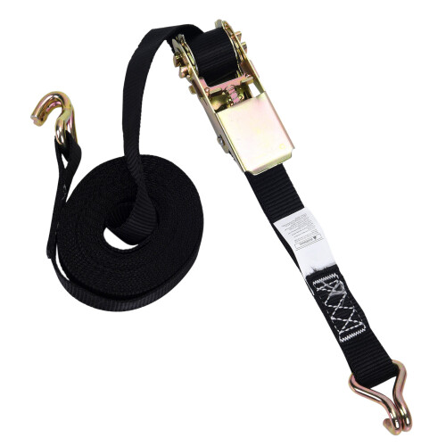 Ratchet Tie Down Straps with Double Hooks Cargo Straps Ratchet