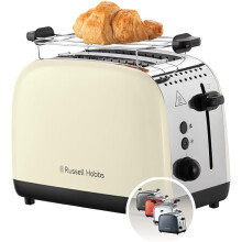 Tostapane - Russell Hobbs - Colours Plus - Inox crema - 2 fette - 6 livelli di tostatura