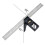 Adjustable Protractor AngleRuler Combination Square Ruler 5