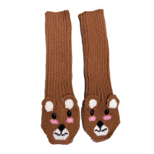 Lovely Thick Long Gloves for Female Handmade Crochet Cartoon