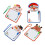 4PCS Christmas Whiteboard Drawing Board Hanging Memo Board 1
