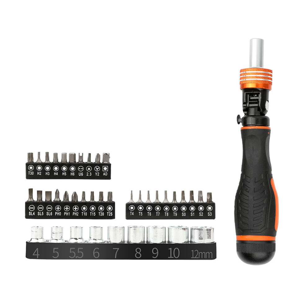 40 Pack Compact Stubby Screwdriver With Magnetic Bits Ergonomic 7751000089023