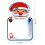 4PCS Christmas Whiteboard Drawing Board Hanging Memo Board 3