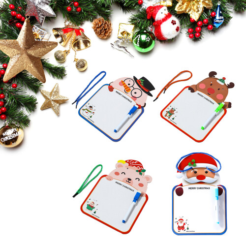 4PCS Christmas Whiteboard Drawing Board Hanging Memo Board 1