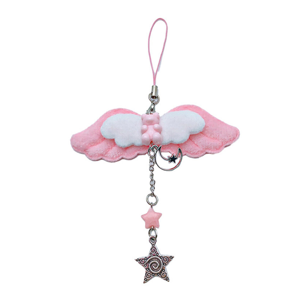 Cute Bear Wing Star Pendant Phone Straps Lanyard Y2K Pocket-image-OPC-PKG6PN9-NEW