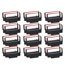 Efficient Ink Ribbon Pack of 24 Black and Red for TM U220,