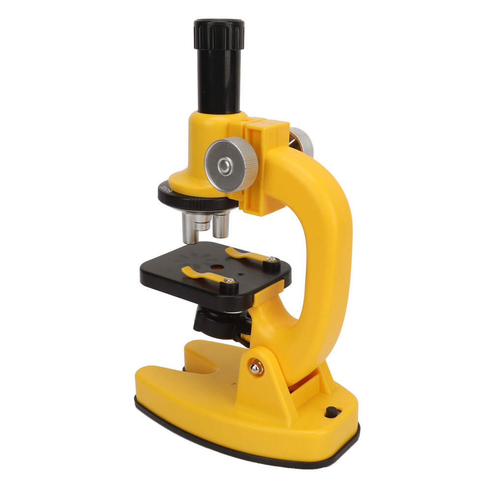 Kids Microscope Science Kit 200X-1200X Portable Lab For Kids, Yellow 7891349373459
