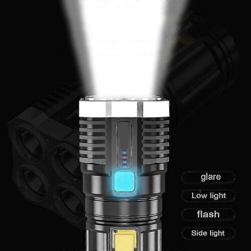 Super Bright 10000000lm Torch Led Flashlight Usb Rechargeable Tactical Light 1