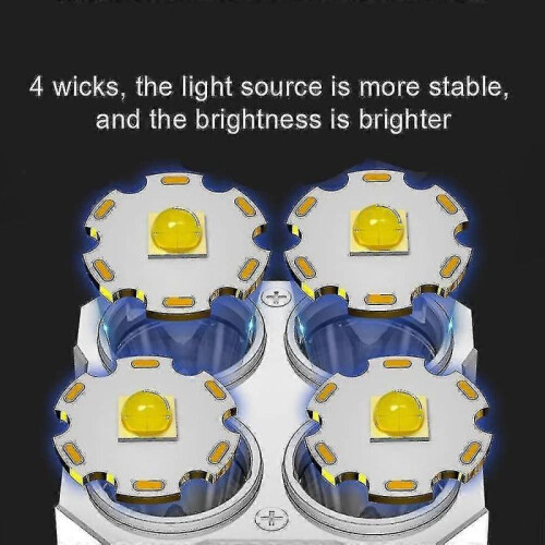 Super Bright 10000000lm Torch Led Flashlight Usb Rechargeable Tactical Light 2