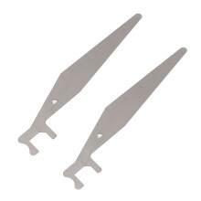Stainless Steel 2Pcs Pry Bar Tool Set for Fire & Maintenance, 22.5cm