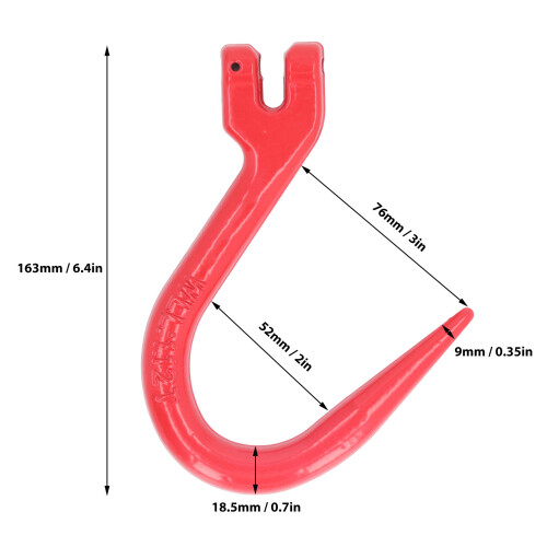 Durable 1.12T Capacity Alloy Steel Hoisting Hook for Engineering Projects 1