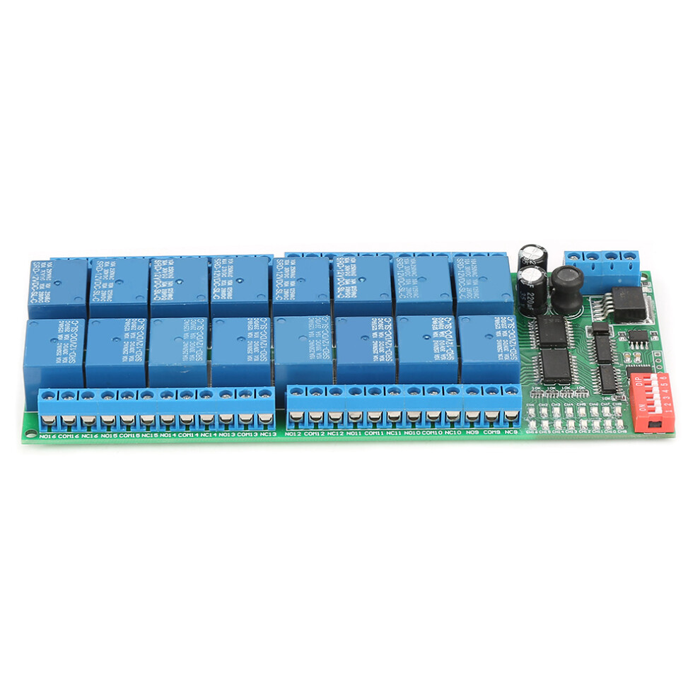 DC 12V 16 Channel MODBUS RTU RS485 Relay Module